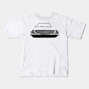 Ford Cortina MkIII 1970s classic car monoblock black Kids T-Shirt